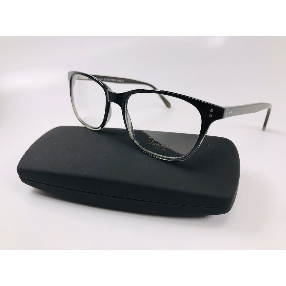 New Designer Inspired SUCCESS SS-104 Black Gradient Eyeglasses 53mm with Case